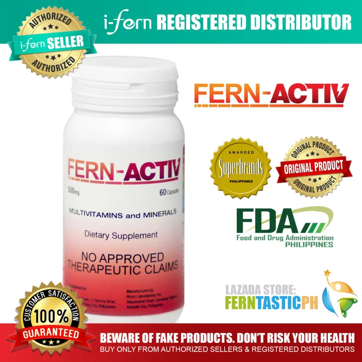 Fern Activ Multivitamins and Mineral (60 Capsules) by iFern | Lazada PH