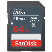 SANDISK SDSDUNB-064G-GN3IN CARD SD 64GB ULTRA CLASS10 48MB/S 320X, UHS-I, U1, 7 YEARS