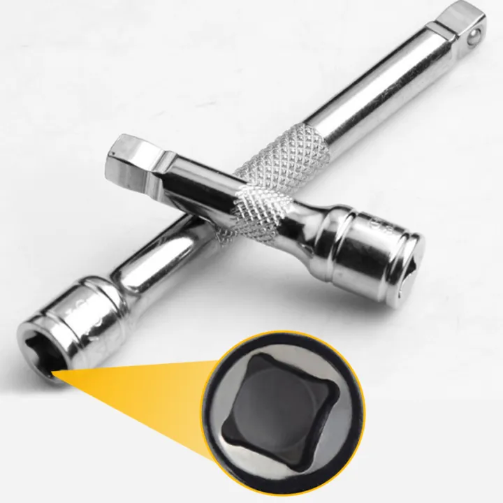 1/4 Socket Rod/Ratchet Torque Wrench Extension Rod Square Head Small