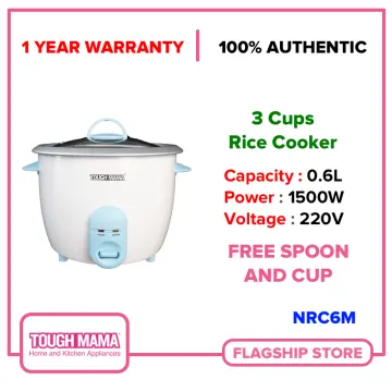 Tough Mama RTRC18-1G Hello Kitty Rice Cooker Straight Type 1.8L Non-stick Rice  Cooker with steamer