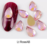 New style 5X8mm Drop Nail Art Rhinestones 30100Pcs Flat Crystal Rhinestone For DIY 3D Nail Art Decoration