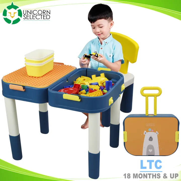Unicorn Selected LTC 2 in 1 Kids Multi-functional Table and Chairs Set ...