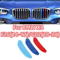 สำหรับ BMW X4 Series G02 2018-2021 F26 2014-17รถ3D M จัดแต่งทรงผมกระจังหน้าตัดกันชนปกแถบสติกเกอร์อุปกรณ์ภายนอก