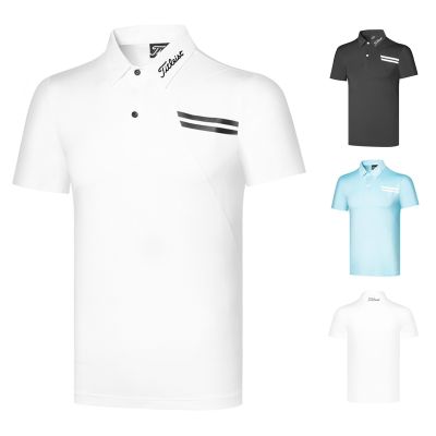 Master Bunny PING1 Odyssey Le Coq DESCENNTE Scotty Cameron1 ANEW♈  Summer golf clothing mens short-sleeved outdoor sports casual loose breathable top polo shirt T-shirt