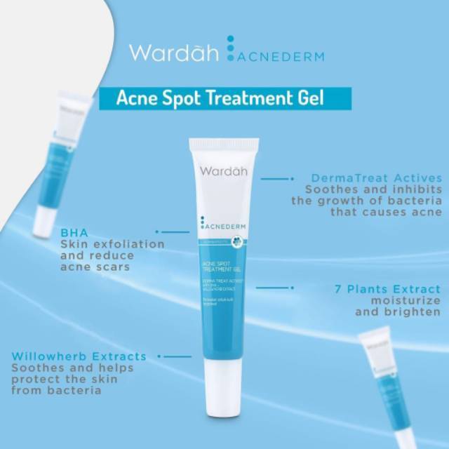 WARDAH Acnederm Acne Spot Treatment Gel, 15 ml | Lazada Indonesia