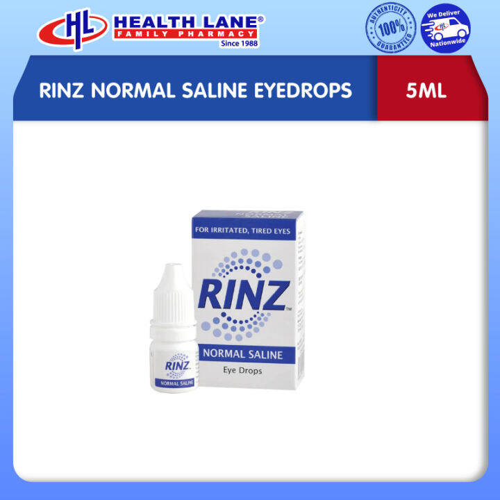 Rinz Normal Saline Eyedrops 5ml Lazada