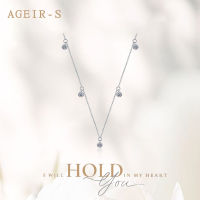 AGEIR-S 100 เงินได้รับการรับรอง0.5กะรัต Moissanite สร้อยคอ Pendan เครื่องประดับจัดงานแต่งงานหรูหราพรรคของขวัญวันวาเลนไทน์ Z690