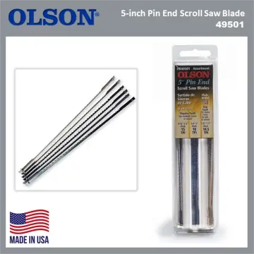 24pcs Scroll Saw Blades 127mm Carbon Steel Fretsaw Blades With Pin  10/15/18/24 Teeth Standard Fine