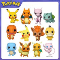 10cm Pokemon Anime Figures Pikachu Mewtwo Eevee Bulbasaur Figure Kawaii Pop Figurine Pvc Model Statue Dolls Collection Toy Gift