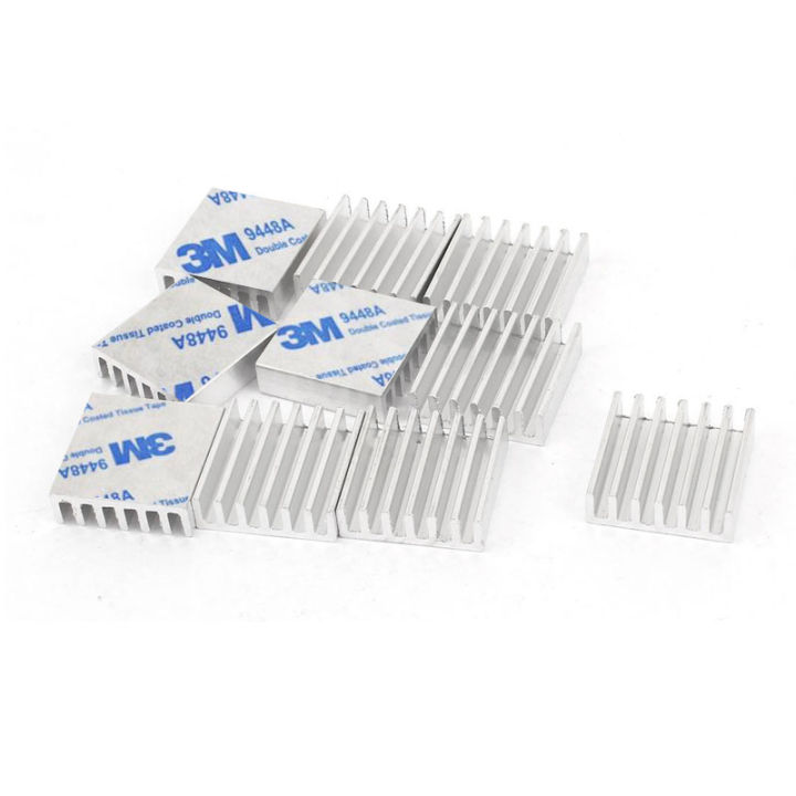 10pcs-lot-aluminum-heatsink-20-20-6mm-electronic-chip-radiator-cooler-w-thermal-double-sided-adhesive-tape-for-ic-3d-printer-adhesives-tape