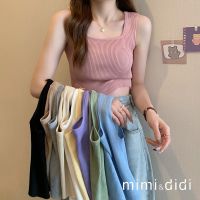 สินค้าพร้อมส่งmimi&amp;didi   พร้อมส่งเสื้อกล้ามไหมพรมน่ารัก ผ้านุ่มนิ่มฝุดๆร้านโว๊กM( 28019)