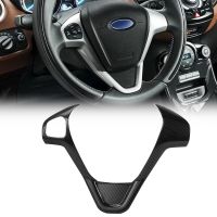 [Hot K] 1ชิ้นสำหรับฟอร์ดโฟกัส3 /Kuga/fiesta MK7/ Ecosport C-MAX อุปกรณ์เสริมตกแต่งรถหมวกครอปกระจกรถพวงมาลัยสติกเกอร์ตกแต่งแผ่นครอบ