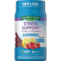 ของแท้ นำเข้า Nature’s Truth Stress Support +Gaba , L-theanine 48 Gummies