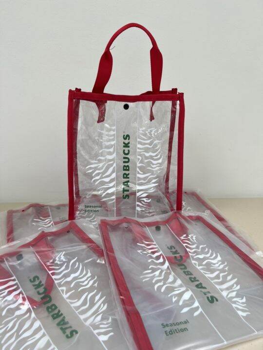 กระเป๋าถือ-starbucks-กระเป๋าใส่ของอเนกประสงค์-กันน้ำ-tote-bag-รุ่น-limited-นำเข้า