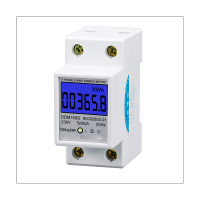 Din-Rail Energy Meter 5-80A LCD Backlight Digital Display Single Phase Electronic Energy KWh Meter