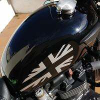 Flameer 1คู่ถังน้ำมันสติกเกอร์สำหรับ Triumph Bobber T100 T120