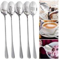 Valentines Day Stainless Steel Milk Coffee Spoons Wedding XOXO Ice Cream Cake Spoon Valentines Anniversary Gifts For Girlfriend