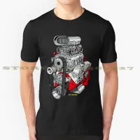 Big Block Vintage Tshirt T Shirts Engine Cars Big Block Hemi Chevy Holden Motorsport Drag Racing Satan Car