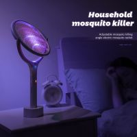 5 IN 1 Electric Mosquito Racket Swatter 3500V USB Rechargeable Mosquito Killer Lamp Racket Adjustable Bug Zapper Fly Bat 6in1  Electric Insect Killers