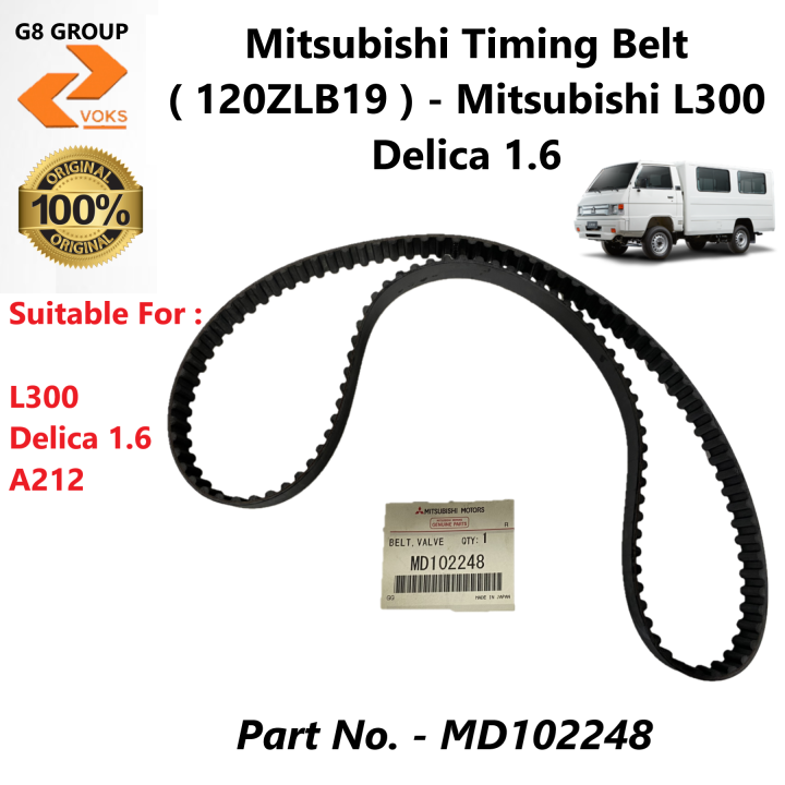 Mitsubishi Timing Belt ( 120ZLB19 ) - Mitsubishi L300 Delica 1.6 ...