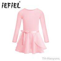 【hot】✑  Kids Sleeve Cotton Tulle Tutu Ballet Leotard for Performance Dancewear with Tied Skirt