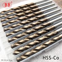 BB Cobalt Twist Drill Bit M35 EX HSSCO HSSE Metal Aluminum Copper Stainless Steel Wood Hole Tool Titanium 1mm-13mm Set 5/10Pcs Exterior Mirrors