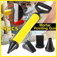 aa 4pcs Grouting Mortar Sprayer ปูนขาวปั๊มสแตนเลสพลาสติกกาวเครื่องมือสำหรับเติม4Pcs หัวฉีด