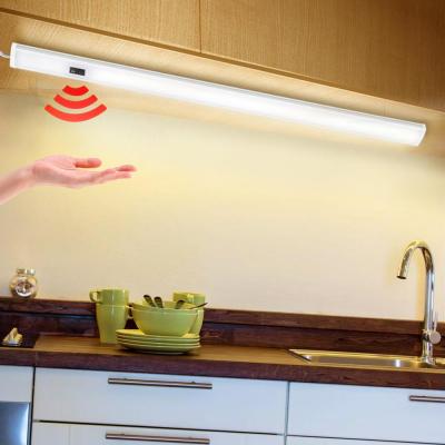 Hand Sweep Sensor DC12 V LED Cabinet Lights Kitchen lamp Super bright Rigid Strip Bar For Desk Closet Bathroom Decor 30 40 50 cm  by Hs2023