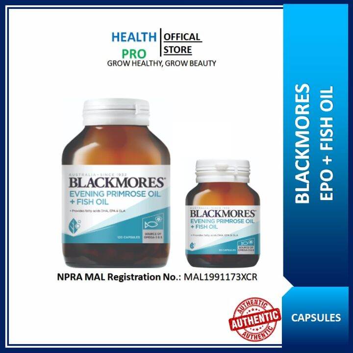 Blackmores Evening Primrose Oil + Fish Oil capsules Lazada