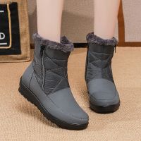 2023 Waterproof Winter Boots for Women New Faux Fur Long Plush Snow Boots Woman Platform Ankle Boots Warm Cotton Couples Shoes