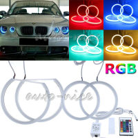 BW 4X สำหรับ BMW E83 X3 E46 Ti ขนาดกะทัดรัด RGB ผ้าฝ้ายแสงนางฟ้าตารัศมีแหวน106 131มิลลิเมตร