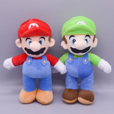 【CW】 25cm Super Mario Bros Dolls Luigi Games Anime Figures Decoration for Kids Birthday Gifts