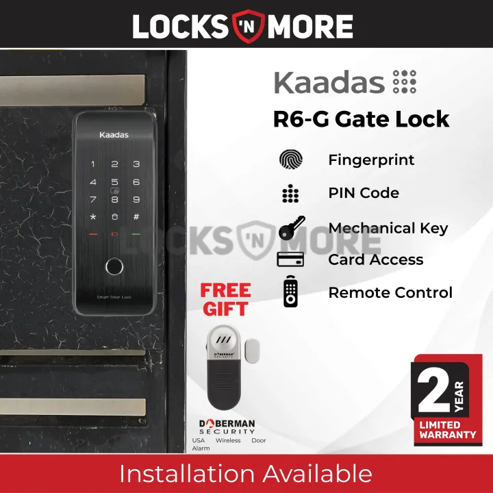 Kaadas Smart Digital Gate Lock R6G (R6G/kaadas digital grill lock/smart digital grille lock