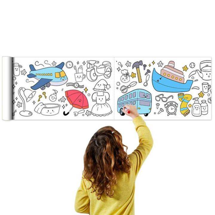 drawing-roll-coloring-paper-roll-for-kids-diy-painting-water-resistant-filling-paper-painting-drawing-paper-early-educational-drawing-book-heathly