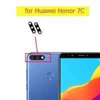 2PCS สําหรับ Huawei Honor 7C Back Camera Glass Lens เลนส์กล้องหลังหลักพร้อมอะไหล่ซ่อมกาว