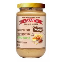 (Chunky บดหยาบ) เนยถั่ว คีโต คลีน ลากันโต้ LAKANTO Peanut Butter มีให้เลือก 2 แบบ บดละเอียด และ บดหยาบ ขนาด 375 กรัม