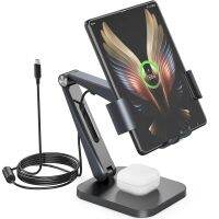 18W Wireless Charging Stand,2 In 1 Fast Charging Dock Station For Samsung Galaxy Z Fold 4/3,Charging Stand Dock For Buds&amp;Airpods