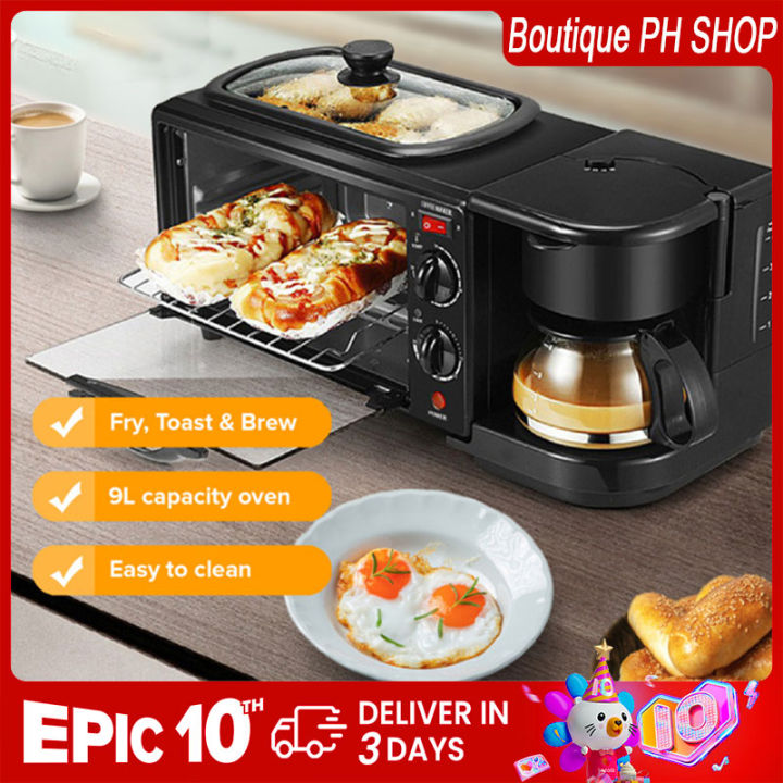 9L 220V Household multifunctional three-in-one breakfast machine