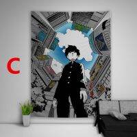 ม็อบโรคจิต100 Kageyama Shigeo Tapestry โซฟาศิลปะแขวนผนังโต๊ะผ้าคลุมเตียงหอพักการตกแต่งบ้าน