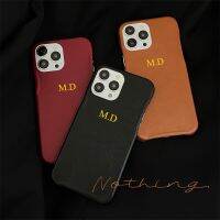 {Chaoke digital branch} เคสโทรศัพท์หนัง PU อ่อนนุ่มตัวอักษรสำหรับ iPhone 13 Pro Max 12 11 XS XR X กรอบป้องกันแบบเรียบ