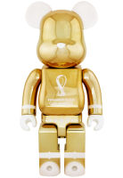 BEARBRICK – FIFA WORLD CUP QATAR 2022 (TM) OLP GOLD CHROME 100% &amp; 400%