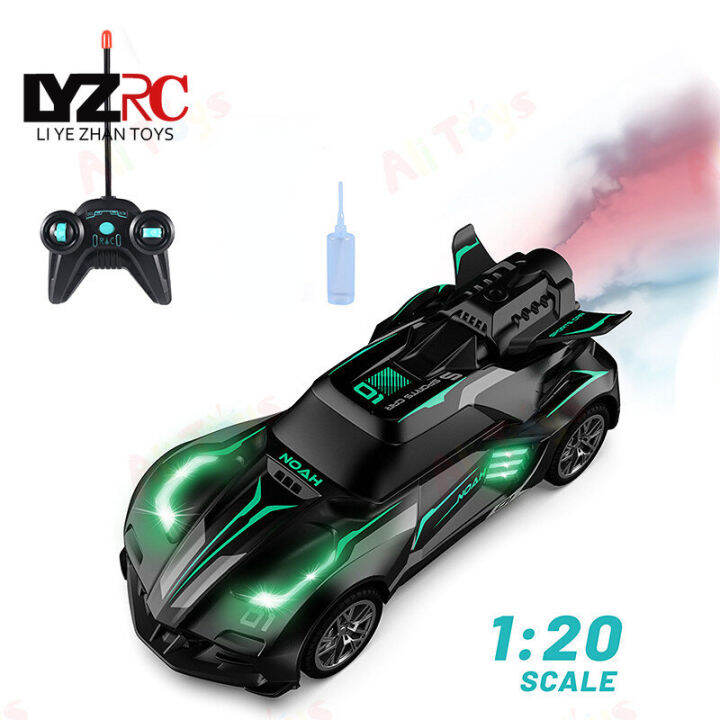 lyzrc-2-4g-1-20สเปรย์รถบังคับวิทยุไฟฟ้า-rc-ความเร็วสูงรถดริฟท์กับไฟ-led-drifting-รถสปอร์ตของเล่นเด็กผู้ชายสำหรับเด็ก