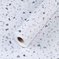 Thickening Marble Terrazzo Wallpaper Glossy Sticker PVC Self Adhesive Waterproof Furniture Kitchen Cabinet Retread Stickers