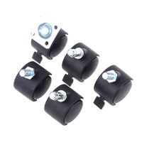 4Pcs 30mm Chair Wheel Furniture Caster Swivel Castor Brake Wheel Replace Furniture Protectors Replacement Parts