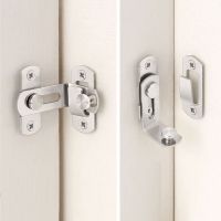 ﹊♦ Stainless Steel Right Angle Locking Latch Sliding Barn Door Lock Doors Windows Safety Security Home Anti-Theft Guard