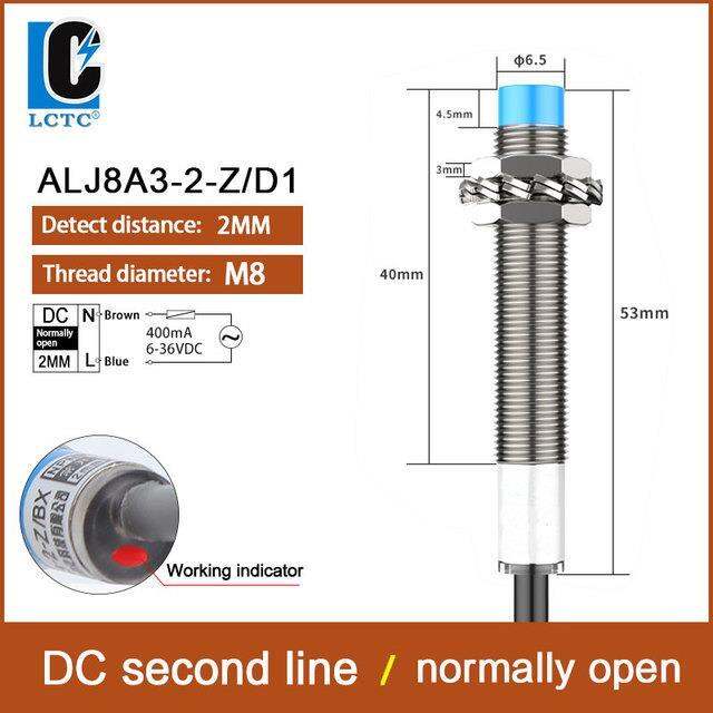 proximity-switch-with-8-inductive-metal-alj8a3-2-z-a1-a2-d1-d2-p1-p2-n1-n2