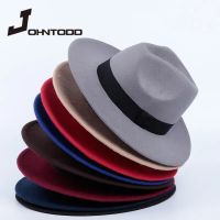 Brand Winter And Autumn Faux Wool Womens Mens Womens Fedora Top Jazz Hat European And American Round Hat Bowler Hat  Casual