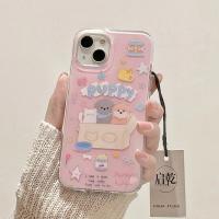 เคสไอโฟนน่ารัก ขายึดกล่องรูปสัตว์แสนสนุก เหมาะสำหรับเคสมือถือ 14promax iPhone13 Apple 12 new 11 soft