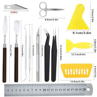 23pcsset Lettering Set Stainless Steel Weeding Set DIY Craft Silhouette Basic Scrapbook Tools