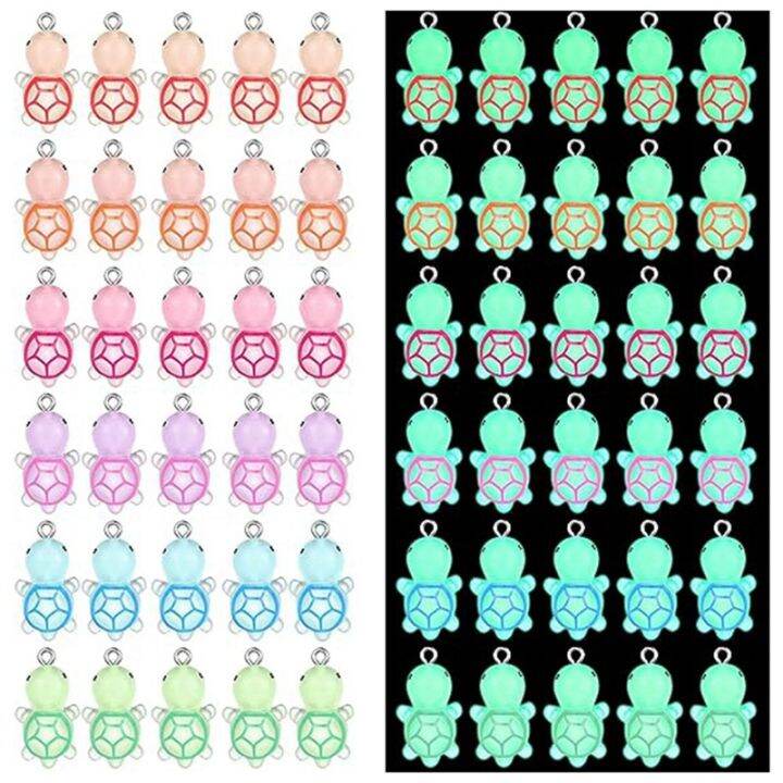 60-pcs-mini-resin-turtle-charms-glow-in-the-dark-turtle-pendants-luminous-tortoise-sea-dangle-animal-charms-6-colors